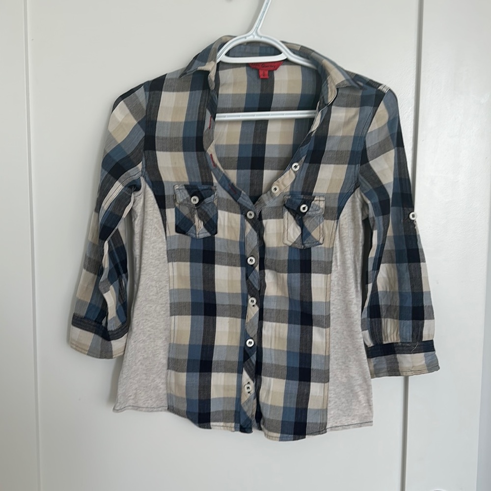 Plaid cotton shirt